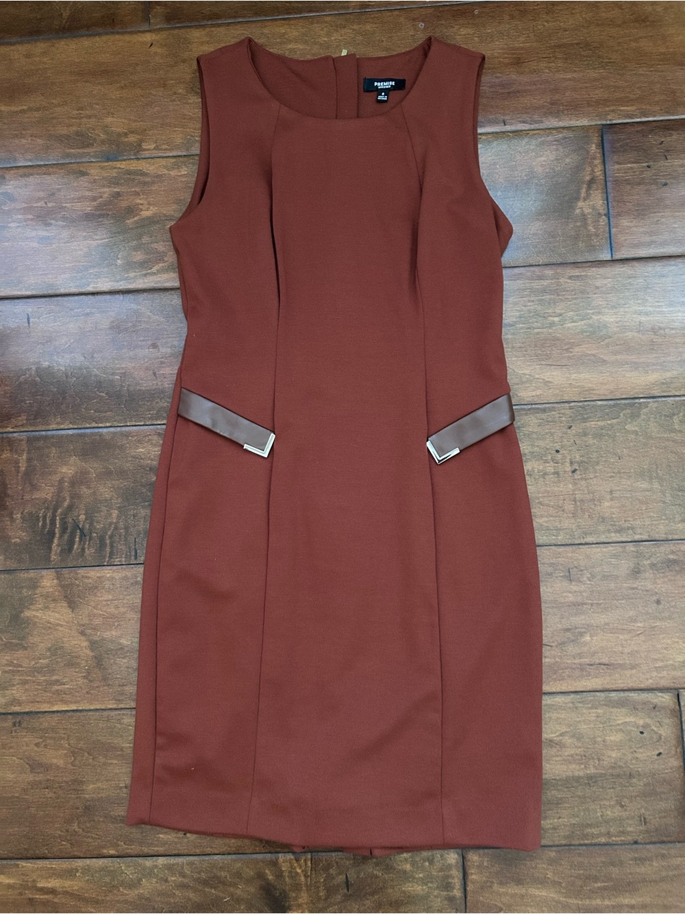 Burnt Orange/Brown Size 6 sheath dress - Great condition! Premise Brand.